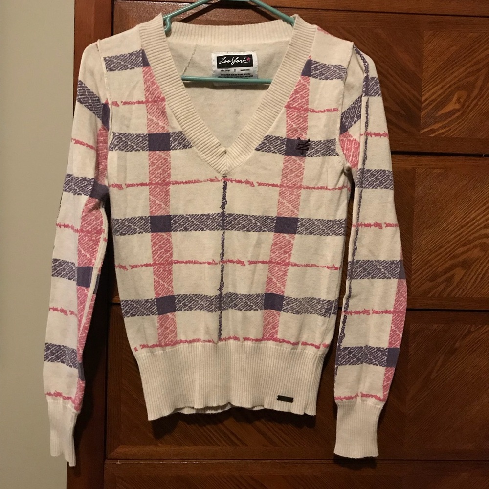 Zoo York Plaid sweater Small